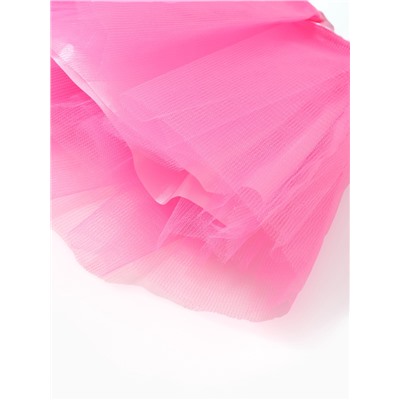 Юбка детская Крошка Я 17см, фатин, атлас, полиэстер 100%, цв. ярко-розовый, ОТ 20см