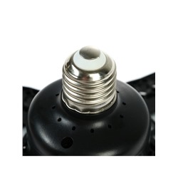 Фитолампа для растений, светодиодная, Е27, 22 Вт, IP20, 265 В, 360°, складная, биколорная