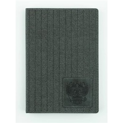 Ежедневник недатированный А5 288 стр. "СИМВОЛИКА РФ" графитовый 310177 Alpha-Trend