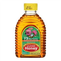 Y.S. Eco Bee Farms, Чистый гвоздичный мед премиум-качества, 16 унций (454 г)