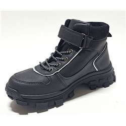 56-0135E черн Ботинки деми для мальчиков (31-36)/12