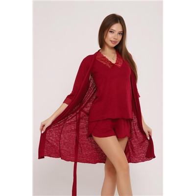 Пеньюар женский 29009 (Бордовый)