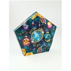 Подарочный набор новогодний «Время чудес»: чай, арахис, конфеты со вкусом какао, крем-мёд