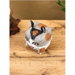 Корзинка «Кот», 8×8×13 см, бамбук