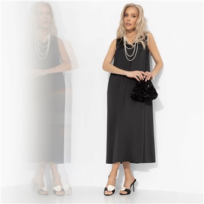 Платье атласное, Стройность в комплекте