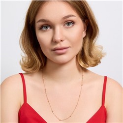 Цепочка на шею ювелирная бижутерия коллекция "Дубай", покрытие позолота, арт.314.936