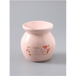 УЦЕНКА Аромалампа для эфирных масел керамика «Любовь», розовая, 7.2×7.2×7.8 см