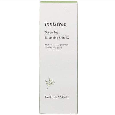 Innisfree, балансирующий тонер с экстрактом зеленого чая, 200 мл (6,76 жидк. унции)