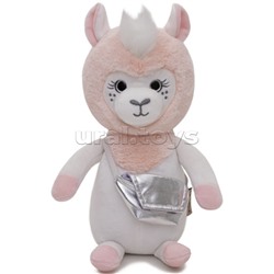 Лама Луна (розовый), 25см