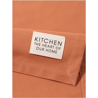 Дорожка на стол «Этель» Kitchen 40×150±5 см, 100% хлопок, саржа 220 г/м², оранжевая