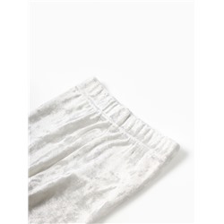 Костюм (шорты и футболка) Крошка Я «Бархат», рост 74-80 см, белый