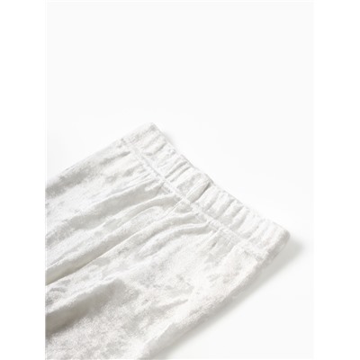 Костюм (шорты и футболка) Крошка Я «Бархат», рост 74-80 см, белый