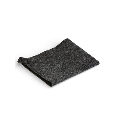 Набор для бани «Буденовец», 3 предмета: шапка, коврик, рукавица, серый, «Добропаровъ»