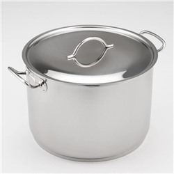 Кастрюля Amet, 16 л, d=31.6 см, цельнотянутая, капсульное дно, индукция, нержавеющая сталь