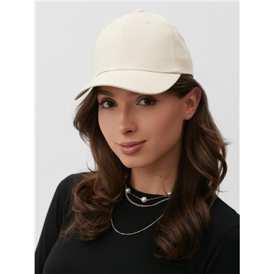 Кепка однотонная MINAKU, бежевая, размер 58