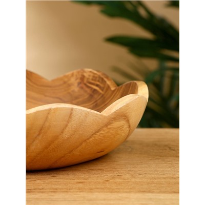 УЦЕНКА Тарелка 17×17×5 см, тиковое дерево