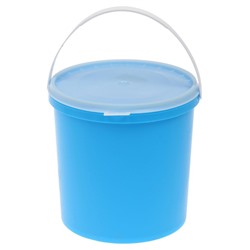 Ведро «ПластоС», с герметичной крышкой, d=20.5 см, h=21.5 см, цвет белый, 5 л.