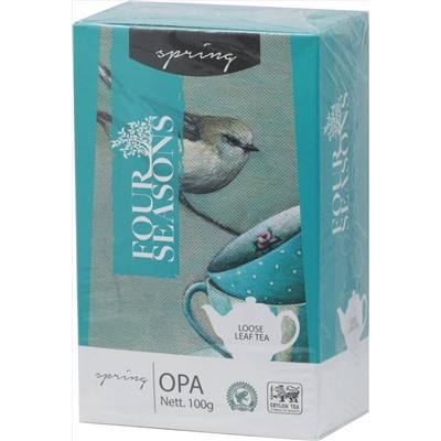 Four seasons. Spring OPA black tea 100 гр. карт.пачка