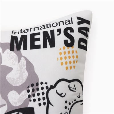 Подушка декоративная «Этель» Men's day, 40×40 см, велюр