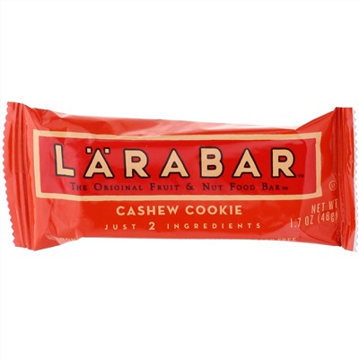 Larabar, The Original Fruit & Nut Food Bar, Cashew Cookie, 16 Bars, 1.7 oz (48 g) Each