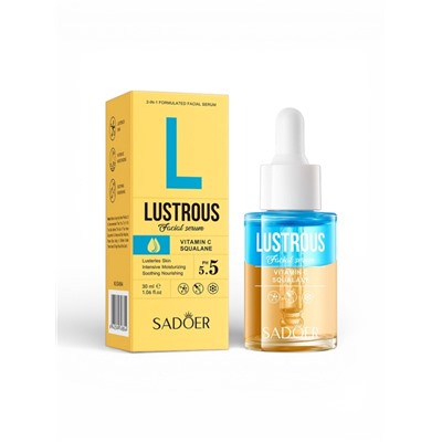 Увлажняющая сыворотка для лица Sadoer сквалан + Витамин С, 30 мл