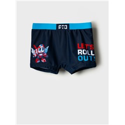 Плавки-шорты трикотажные для мальчиков, средней длины