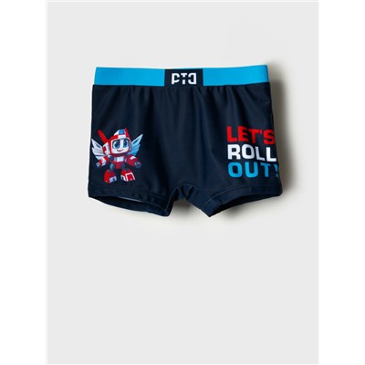 Плавки-шорты трикотажные для мальчиков, средней длины