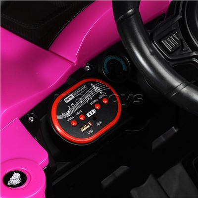 Электромобиль детский "Внедорожник" (цвет розовый)