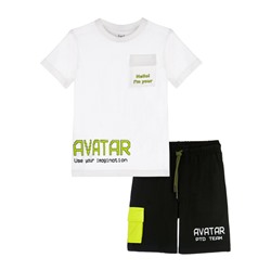 Комплект трикотажный для мальчиков: фуфайка (футболка), шорты