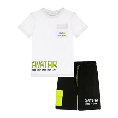 Комплект трикотажный для мальчиков: фуфайка (футболка), шорты