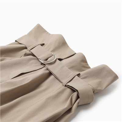 Юбка мини женская MINAKU: MINAKU: Safari, бежевая, размер 44