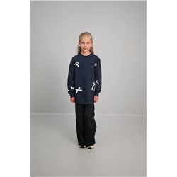 Свитшот оверсайз для девочки из футера трехнитки Happyfox