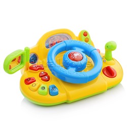 Руль "Я тоже рулю" на батарейках, в коробке