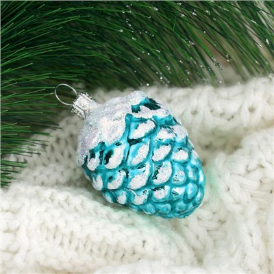 Ёлочная игрушка «Шишка кедровая»-2, h=5.2 см, МИКС