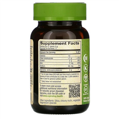 Nutrex Hawaii, Pure Hawaiian Spirulina, 100 таблеток