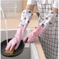 Перчатки для уборки с мягкой вставкой внутри, 45 см