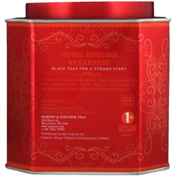 Harney & Sons, Королевский английский завтрак, черный чай, 30 пакетиков, по 2,67 унц. (75 г) каждый