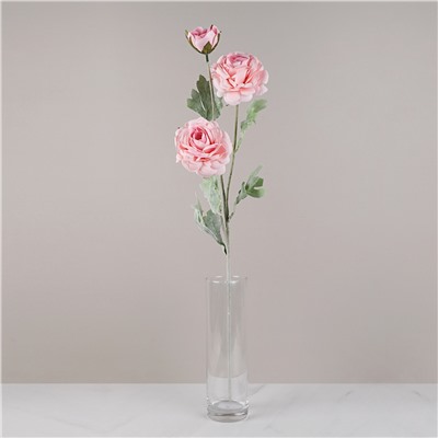 Цветок искусственный Ранункулюс розовый 72 см / RF-1571 /уп 400/