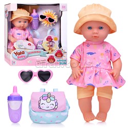 Пупс "Катюша" (пьет, писает, веснушки) с аксессуарами, в коробке