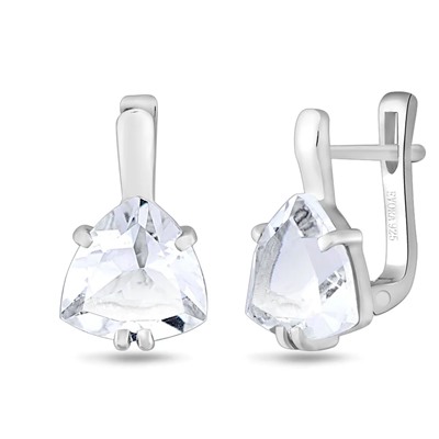 Серьги, горный хрусталь, Бриллиант