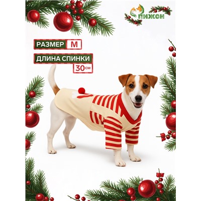 Футболка для животных Santa, M (ДС 30, ОГ 40 см)