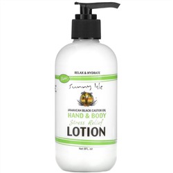 Sunny Isle, Jamaican Black Castor Oil, Hand & Body Stress Relief Lotion, 8 fl oz