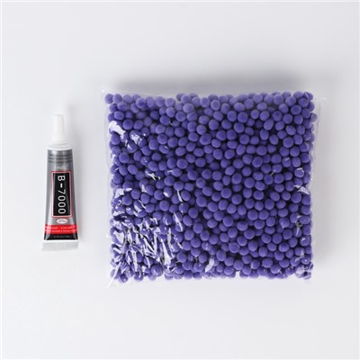 Игрушка помпонами «Медведь», фиолетовая