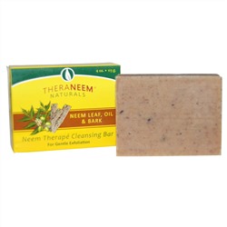 Organix South, TheraNeem Organix, Neem Therapé Cleansing Bar, Neem Leaf, Oil & Bark, 4 oz (113 g)