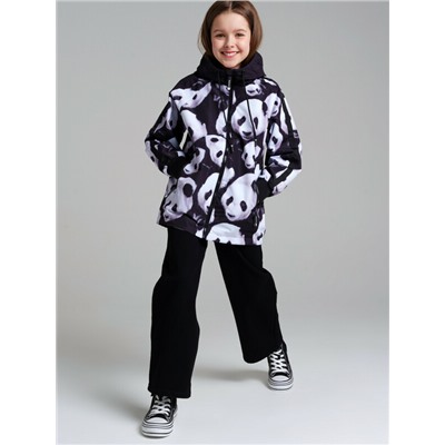 Куртка текстильная с полиуретановым покрытием для девочек (ветровка)