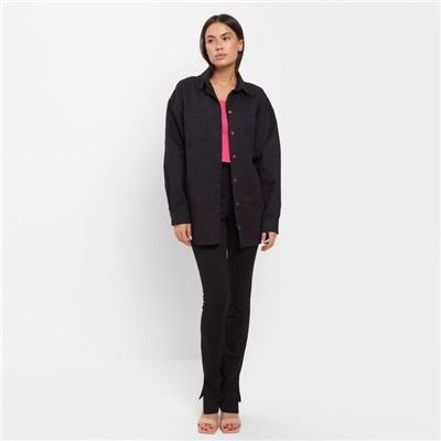 Рубашка женская джинсовая MIST: Denim, размер 48-50, чёрный