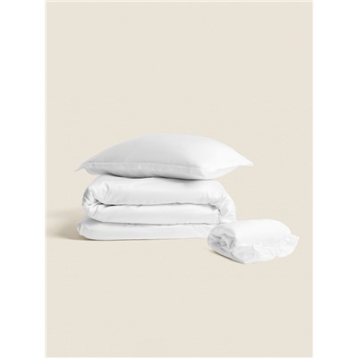 Пододеяльник 2-спальный SL Home Tencel, 180×220 см, белый, тенсель