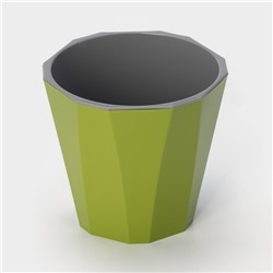 Кашпо для цветов со вставкой «Палермо», 1.8 л, цвет оливковый