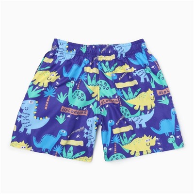 Купальные трусы детские MINAKU «Динозаврики» рост 110-116 см