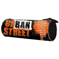 Пенал-тубус 195х85 мм ПТ-02 "ГОРОДСКАЯ УЛИЦА/URBAN STREET" большой, печать на ткани Пчелка